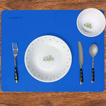 LONGFITE Silicone Baking Mats - Nonstick & Durable