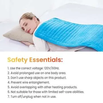 Woomer Electric Heating Pad for Back Pain Relief