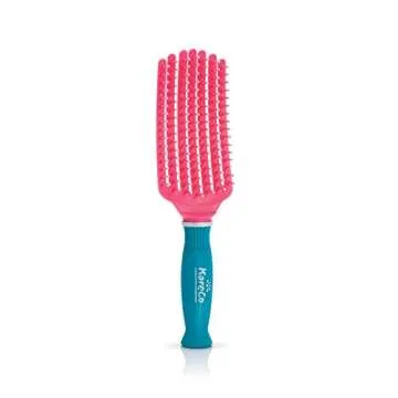 KareCo Tangle Buster Brush, Detangler for All Hair Types, Small in Teal and Pink
