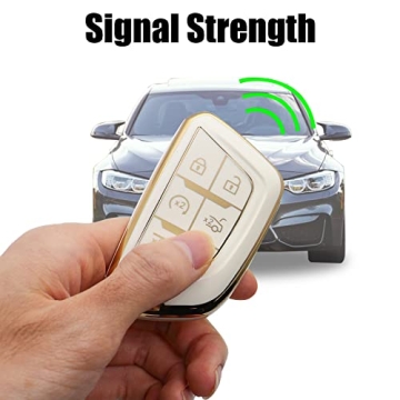 Cadillac Key Fob Cover Soft TPU Leather 360 Protection