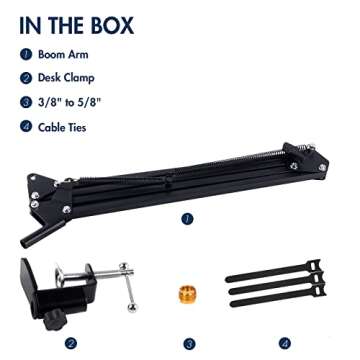 For rode podmic boom arm, Mic desk stand Compatible with rode pod Microphone, rode podmic arm perfect for Podcasts, Gaming, Recording.