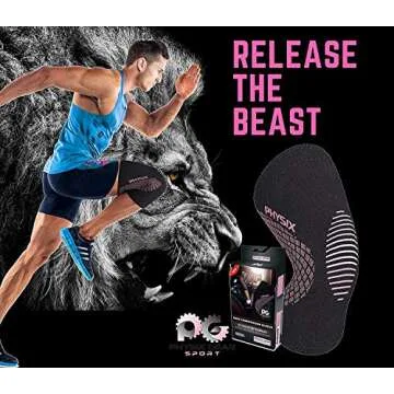 PHYSIX GEAR Knee Support Brace - Premium Recovery & Compression Sleeve for Meniscus Tear, ACL, MCL Running & Arthritis - Best Neoprene Stabilizer Wrap for Crossfit, Squats & Workouts (Single Pink L)