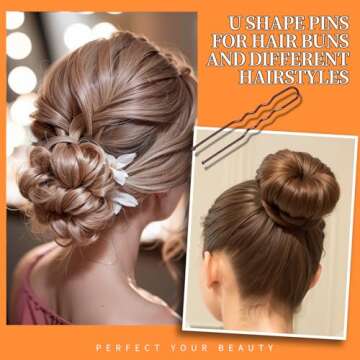 Teenitor 300pcs Bobby Pins Hair Pins Kit - 100 Hair Pins, Brown Bobby Pins, Hair Bands