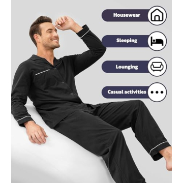 Comfortable Cotton Pajamas Set for Stylish Men by DAVID ARCHY
