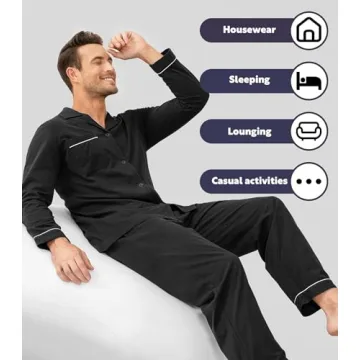 Comfortable Cotton Pajamas Set for Stylish Men by DAVID ARCHY