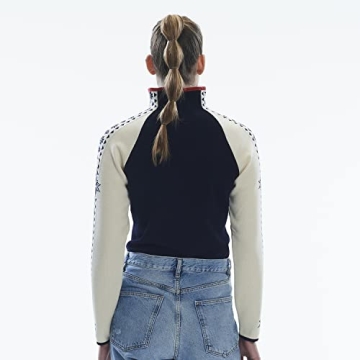 Dale of Norway Women's Geilo Sweater in Navy/Off White