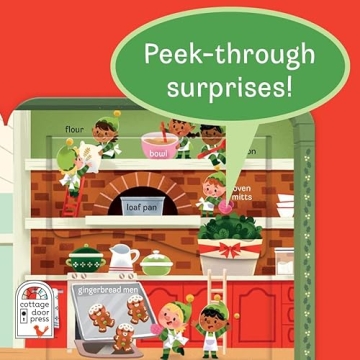 Peek-a-Flap Jolly Christmas Lift-a-Flap Book for Toddlers