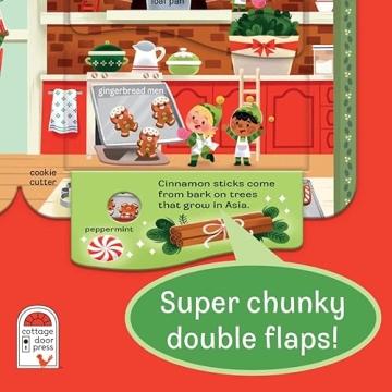 Peek-a-Flap Jolly Christmas Lift-a-Flap Book for Toddlers
