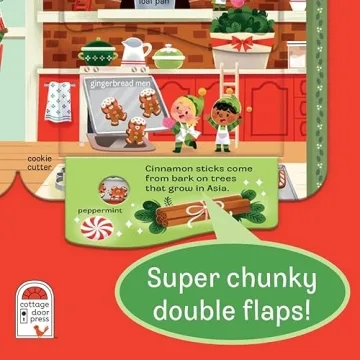 Peek-a-Flap Jolly Christmas Lift-a-Flap Book for Toddlers