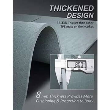 Extra Large Non-Slip Yoga Mat for Home Workouts