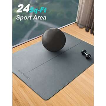 Extra Large Non-Slip Yoga Mat for Home Workouts