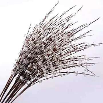 8 Pcs Long Stem Artificial Jasmine Flowers for Decor