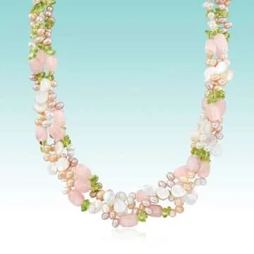 Ross-Simons Multicolored Cultured Pearl Necklace 19 Inches