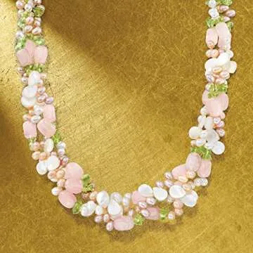 Ross-Simons Multicolored Cultured Pearl Necklace 19 Inches