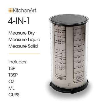 KitchenArt Pro 2 Cup Adjust-A-Cup, Satin