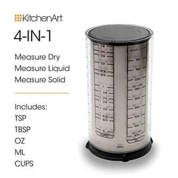 KitchenArt Pro 2 Cup Adjust-A-Cup, Satin