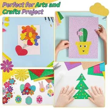 Glitter Cardstock Bulk 150 Sheets Assorted Colors