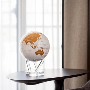 MOVA Globe Metallic White and Gold 4.5"
