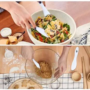 Gift Boutique Heat Resistant Spatula Set, Spatulas for Nonstick Cookware, Small Spatula Kitchen Use, Plastic Spatula Kitchen Utensils, Heat Proof Mini Spatula Turner Flipper, Cooking, Baking (10 Pack)