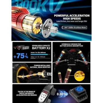 Hosim X07 Brushless RC Car - Fast Fun for Everyone