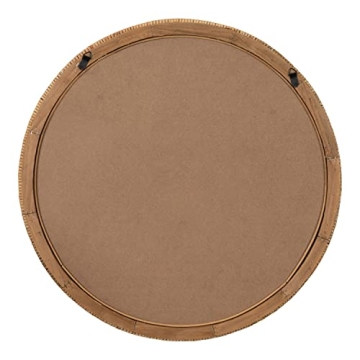Kate and Laurel Rahfy Boho Rattan Mirror, 28 Inch