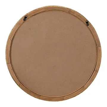 Kate and Laurel Rahfy Boho Rattan Mirror, 28 Inch
