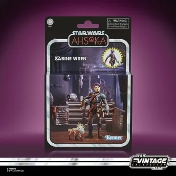 STAR WARS Vintage Sabine Wren Ahsoka 3.75-Inch Action Figures