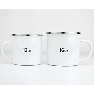 Halloween Fall Autumn Season Enamel Campfire Mug, Witch's Brew Outdoor Camping Coffee Cup, Gift for Friend, Mom, Sister, Coworker (16oz)