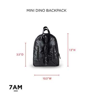 7 A.M. Voyage Mini Dino Backpack (Turquoise)