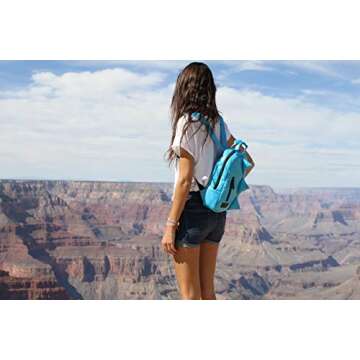 7 A.M. Voyage Mini Dino Backpack (Turquoise)