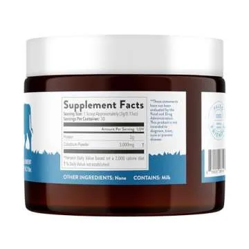 Equip Foods Core Colostrum | Grass Fed Colostrum Powder 3,000mg | Gut Health, Immunity, Recovery | Lactoferrin Supplements | Keto Friendly Colostrum Supplement | 30 Servings, Unflavored