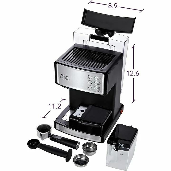Espresso and Cappuccino Maker with Milk Frother