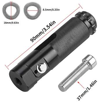 MWMNUN Universal Motorcycle Folding Footpegs for Yamaha