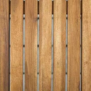 Stylish Walker Edison Acacia Wood Patio Bench 53 Inch