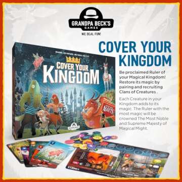 Cover Your Kingdom | Cover Your Assets New & Very Obnoxious Brother | A Magically Malicious Party Game for 2-8 Players 9+