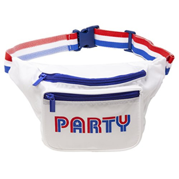 Funny Guy Mugs Red White Blue Party Premium USA Fanny Pack