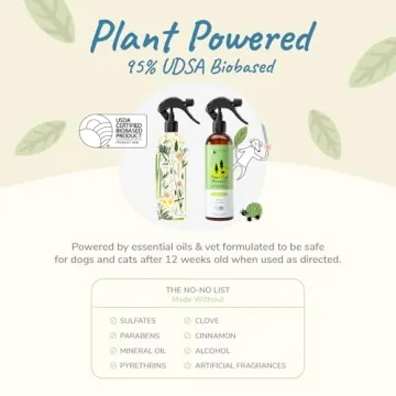 Natural Flea & Tick Spray for Dogs and Cats 12 fl oz