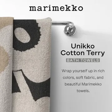 Luxurious MARIMEKKO Unikko Bath Towel – Soft Terry Cotton