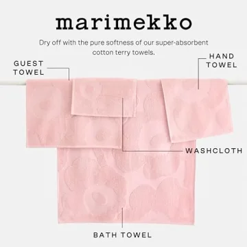 Luxurious MARIMEKKO Unikko Bath Towel – Soft Terry Cotton