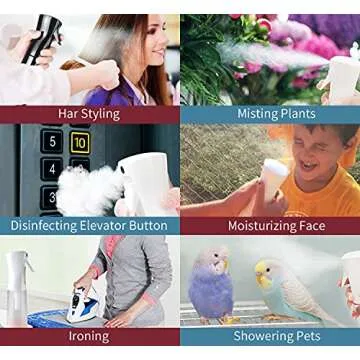 Continuous Hair Plant Mister Spray Bottle for Styling & Care