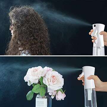 Continuous Hair Plant Mister Spray Bottle for Styling & Care