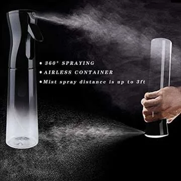 Continuous Hair Plant Mister Spray Bottle for Styling & Care