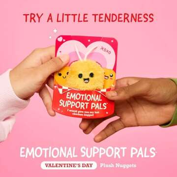 Emotional Support V-Day Nugget Cards by Relatable, Valentine's Plush, Perfect Valentines Cards for K...