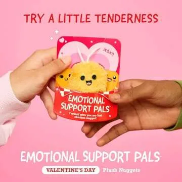 Emotional Support V-Day Nugget Cards by Relatable, Valentine's Plush, Perfect Valentines Cards for K...