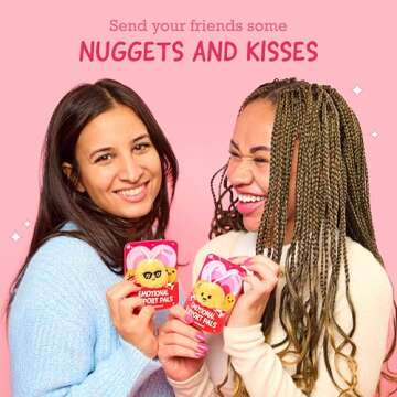 Emotional Support V-Day Nugget Cards by Relatable, Valentine's Plush, Perfect Valentines Cards for Kids Classroom or Gift for Work Friends, Includes 10 Plushies with 10 Cards and a Carrying Case