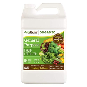 AgroThrive Organic Liquid Fertilizer, Organic Fertilizer For Vegetables Concentrated Organic Mix Wit...