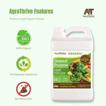 AgroThrive Organic Liquid Fertilizer for All Plants