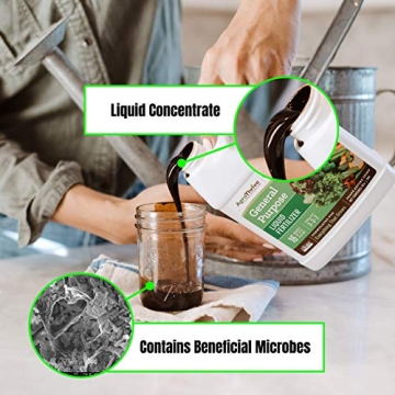 AgroThrive Organic Liquid Fertilizer for All Plants