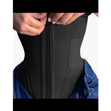SHAPSHE Waist Trainer for Women Tummy Control Workout Waist Cincher Corset Shapewear Body Shaper wit...
