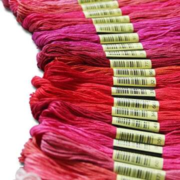 ATDAWN Rainbow Color Embroidery Thread,Cross Stitch Threads, Bracelets Floss, Crafts Floss (200 Colour)